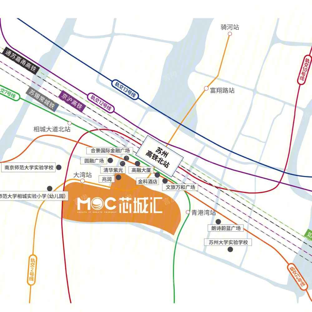 MOC芯城汇位置图