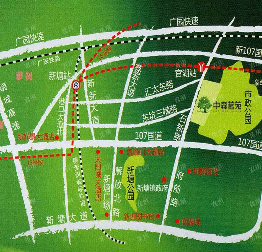 中森茗苑位置图