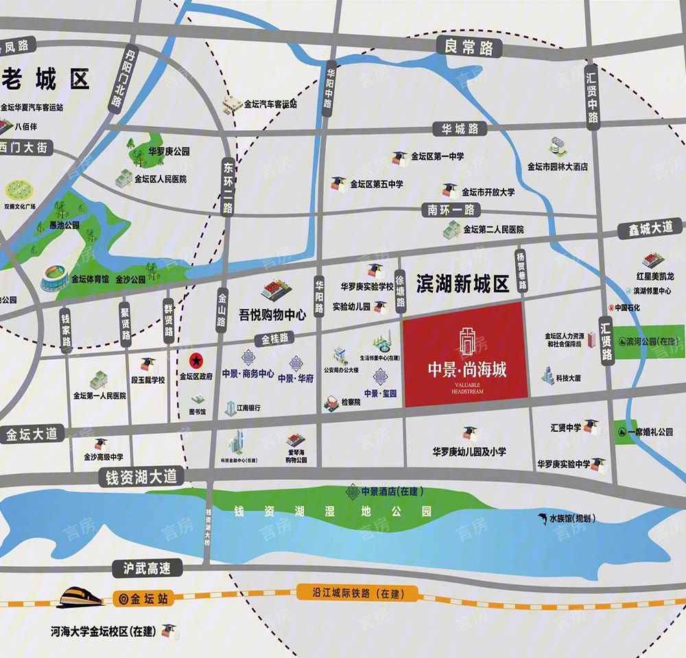 中景尚海城位置图