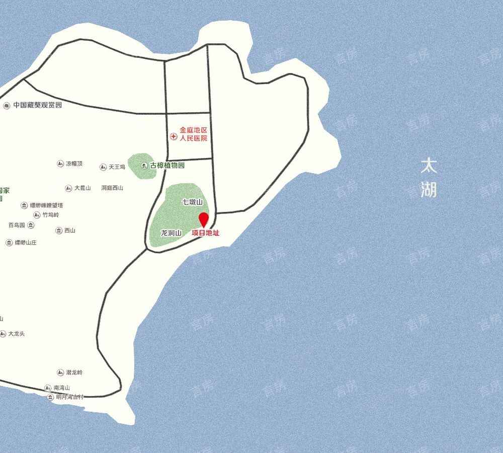 太湖居山湾位置图