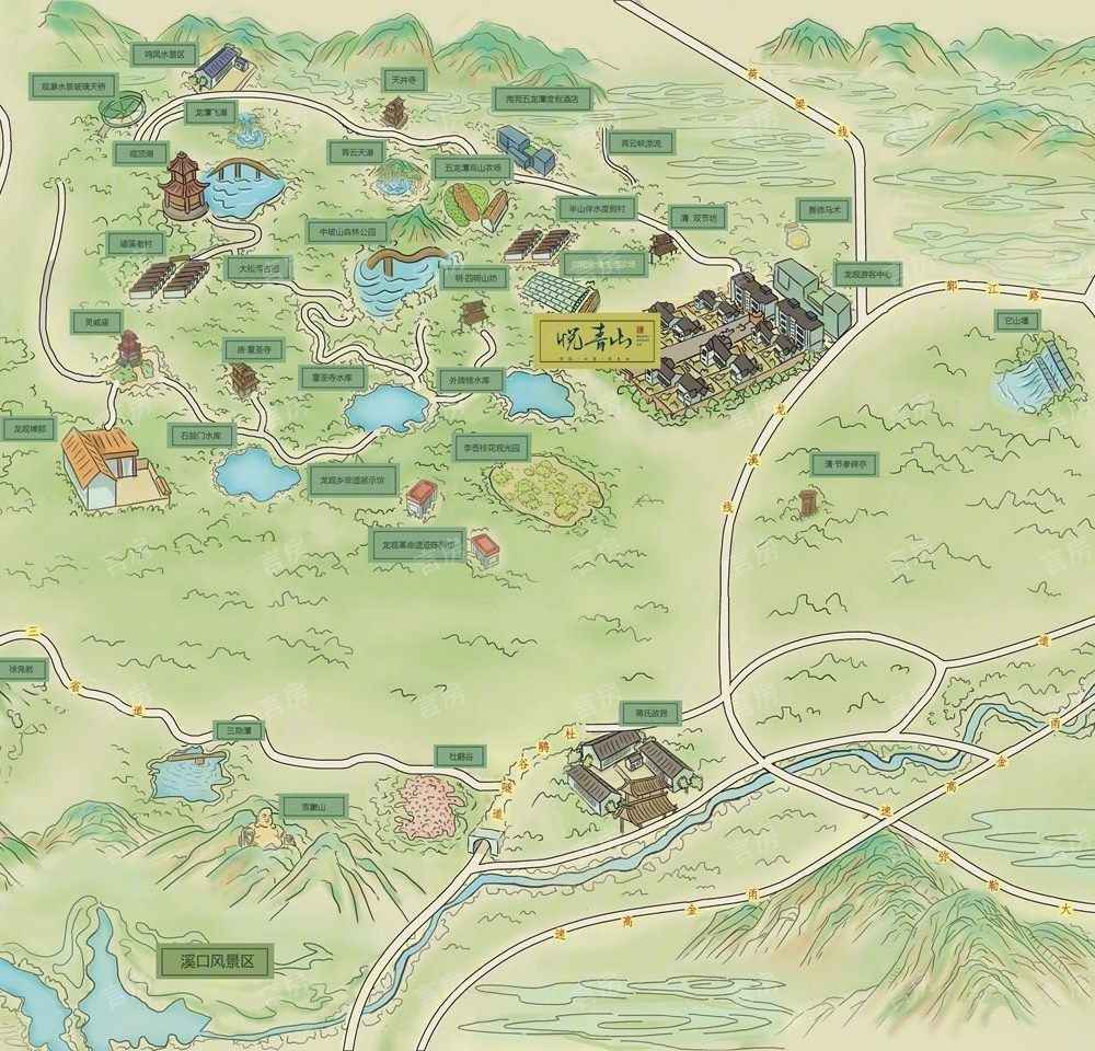 国骅悦青山花园位置图