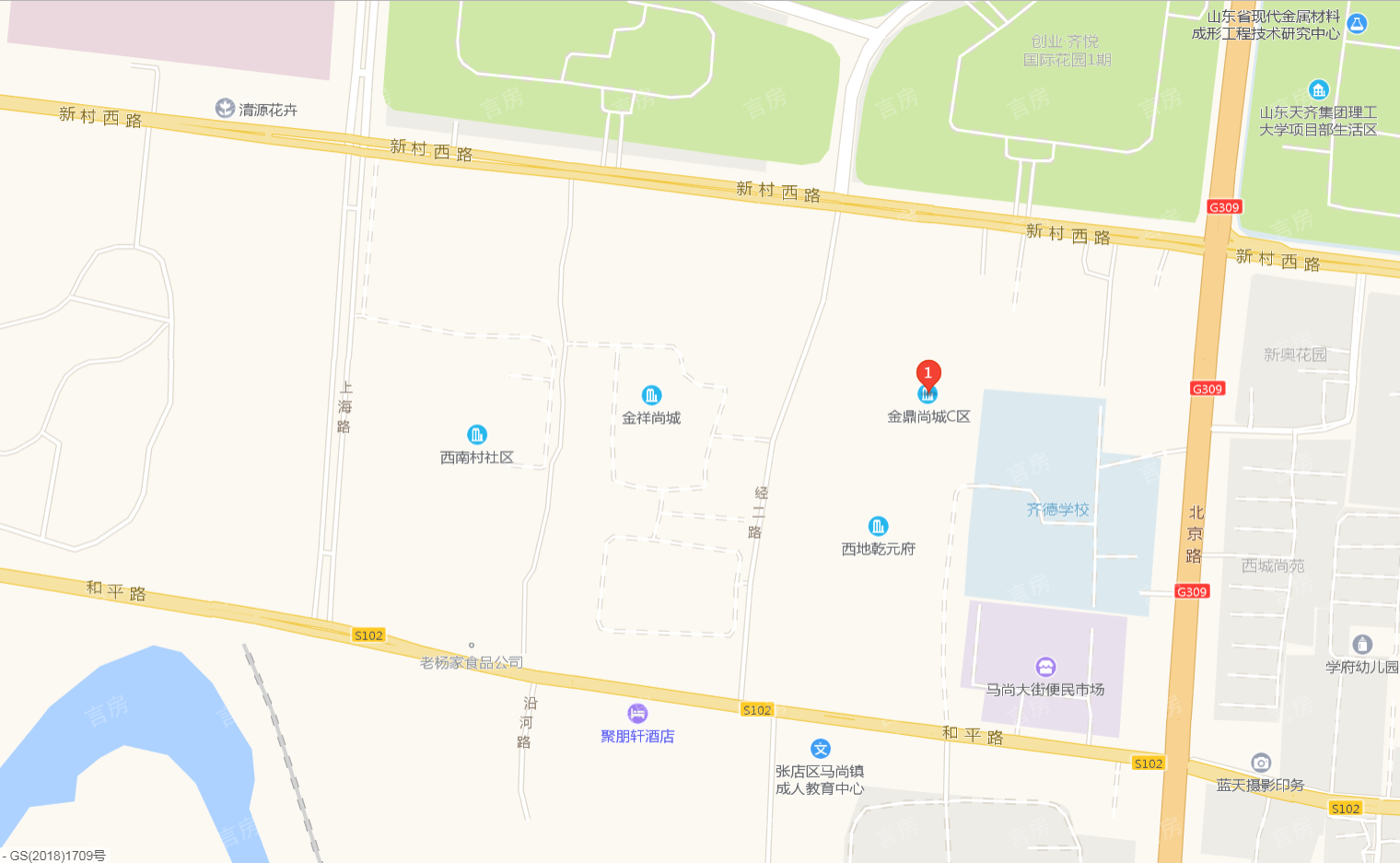 金鼎尚城位置图