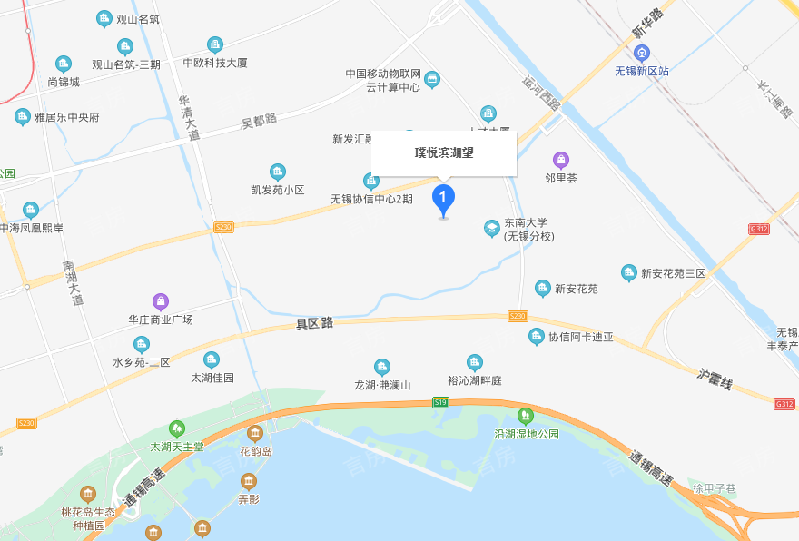 璞悦滨湖望位置图