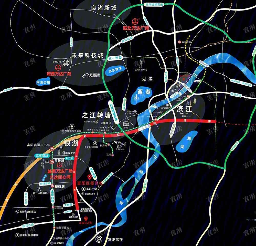 杭州城南万达金街位置图