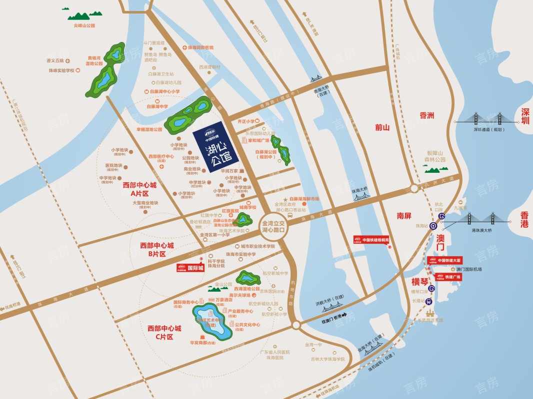 中国铁建湖心公馆位置图