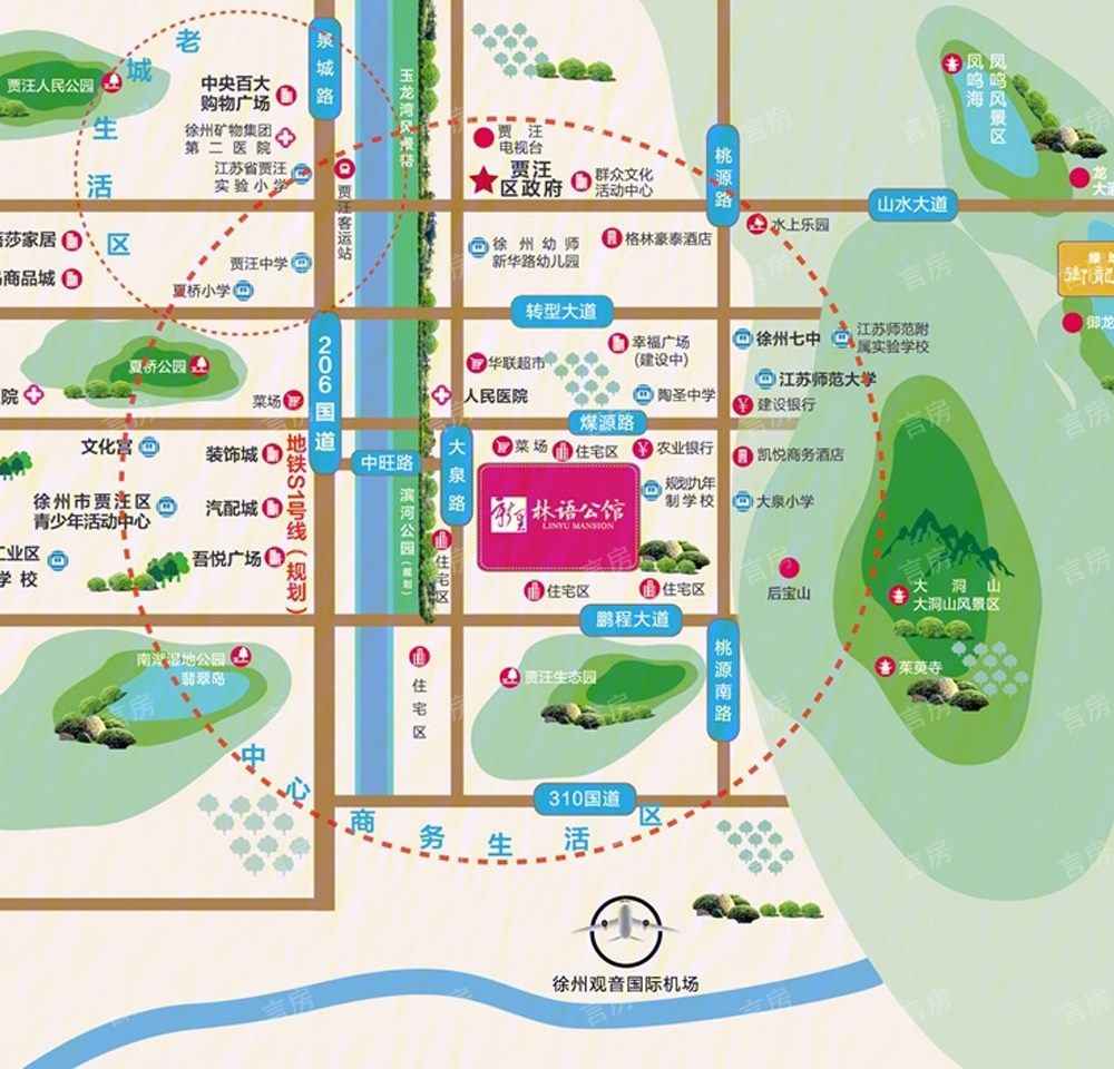 绿地新里·林语公馆位置图