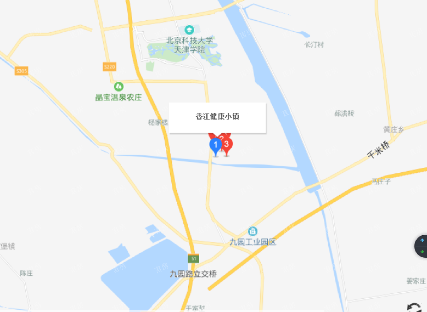 香江健康小镇位置图