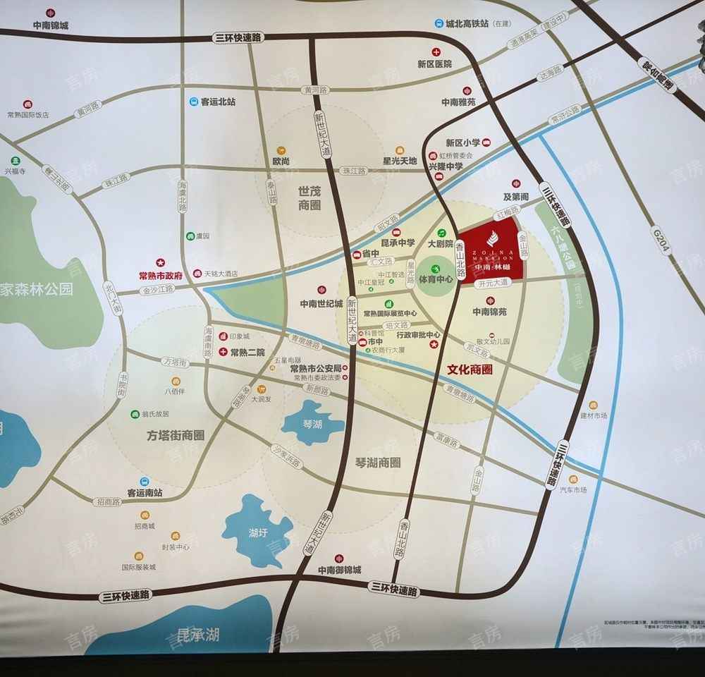 中南林樾位置图