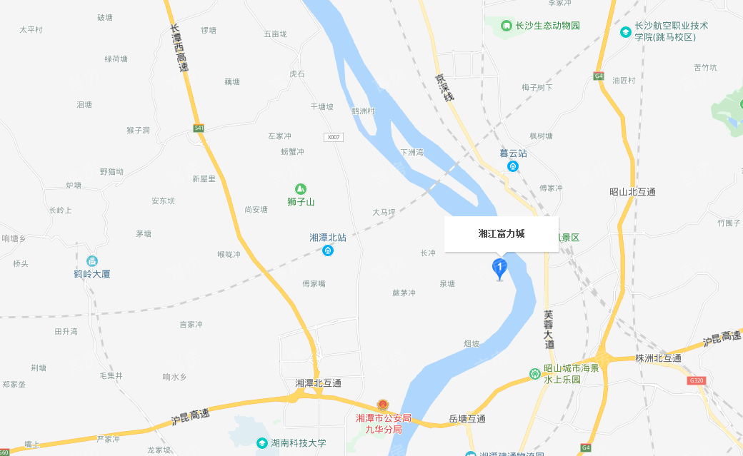 湘江富力城位置图