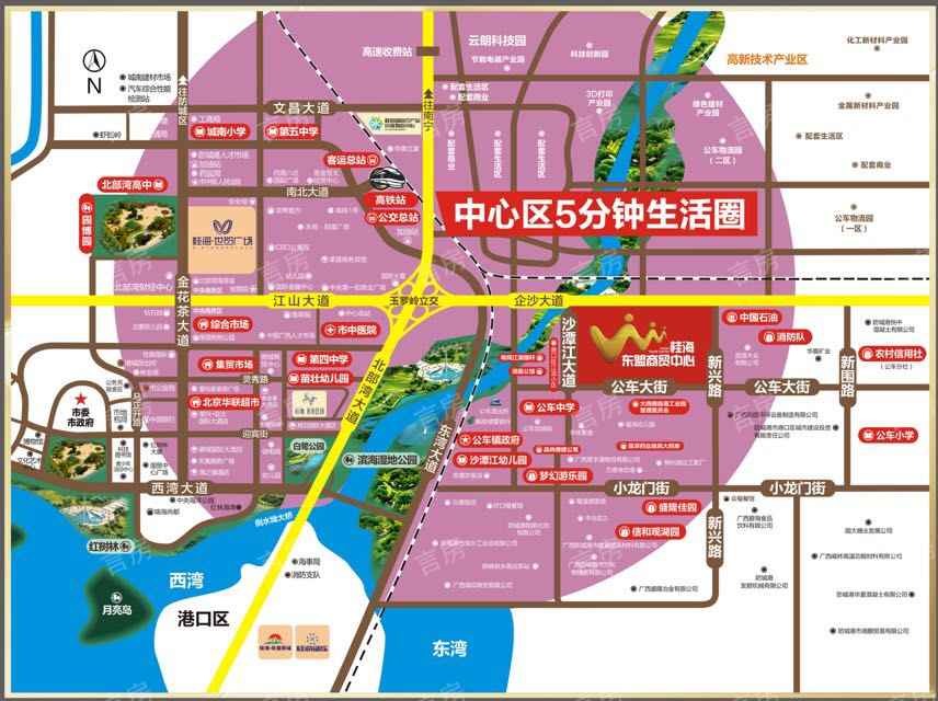 桂海东盟商贸中心位置图