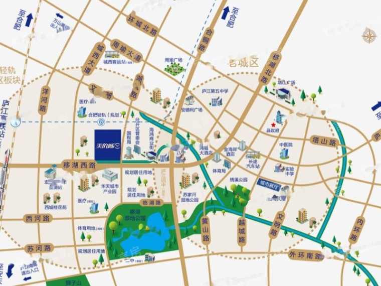 庐江美的城位置图