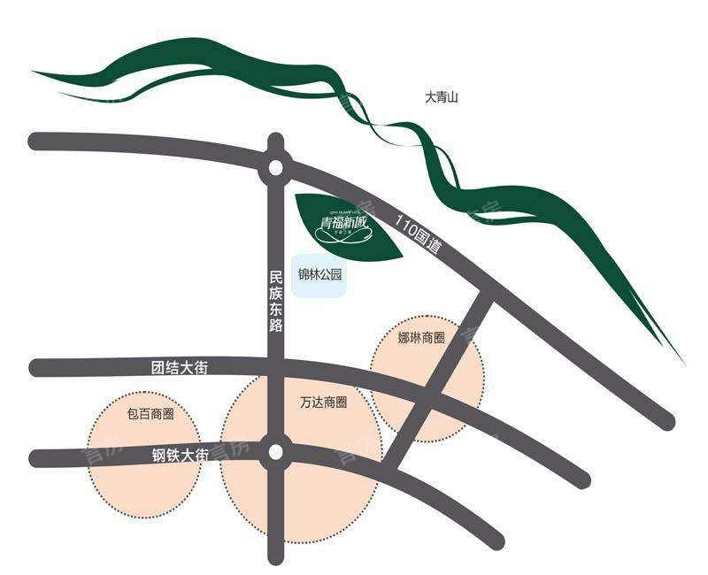 青福新城位置图