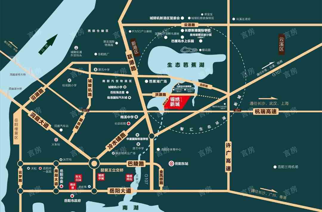 锦绣新城位置图