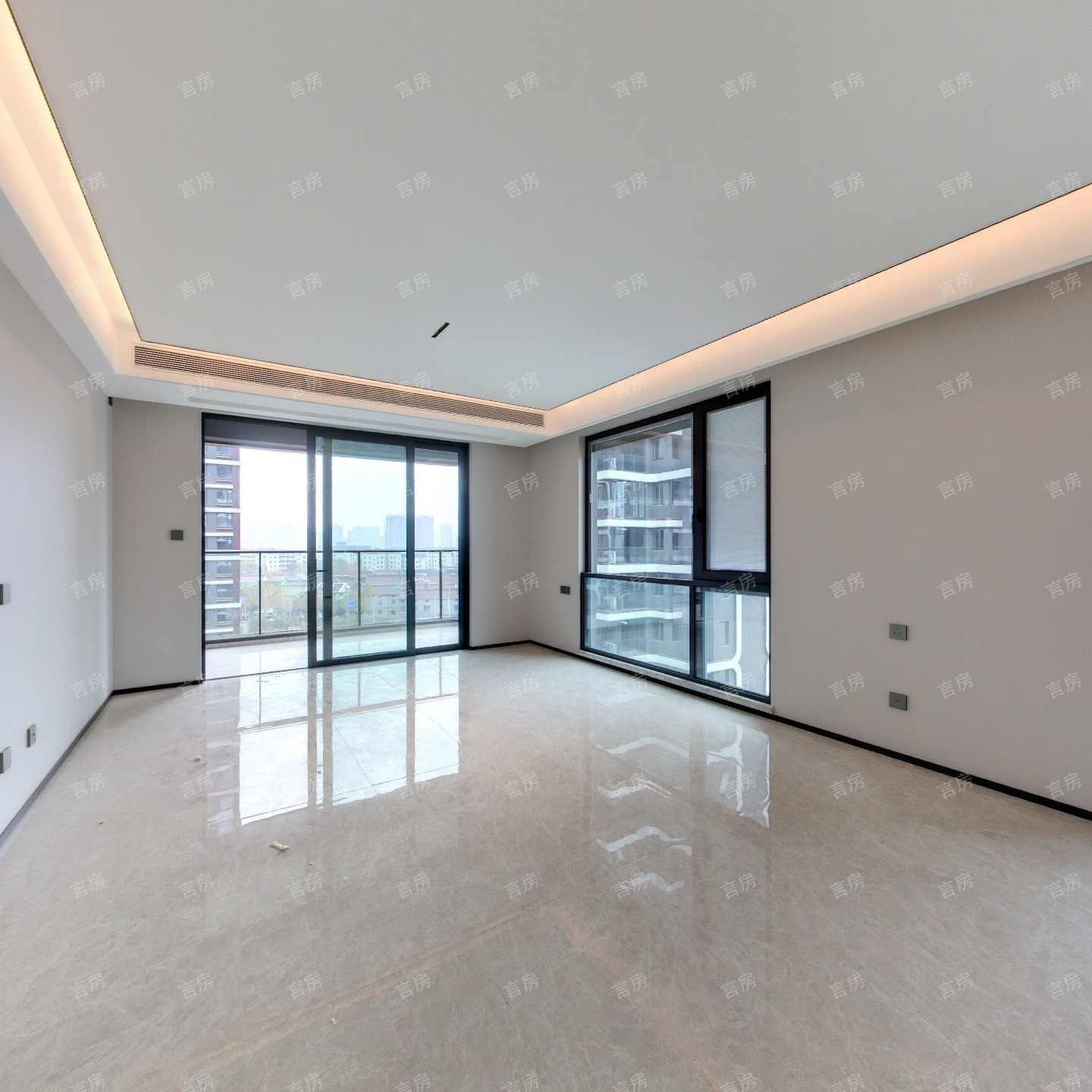 全新一代住宅 铝板热弯玻璃外立面 边厅户型设计