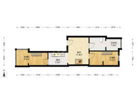 工程学院金色家园，轻轨三号线两室精装，低楼层